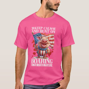 Hog Removal Technician Quote for Wild Hog Hunting T-Shirt