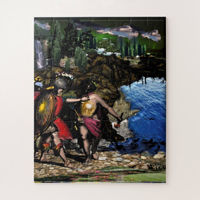 Hog Well Hung - Francis Bacon's Initiation Jigsaw Puzzle (Vertical)