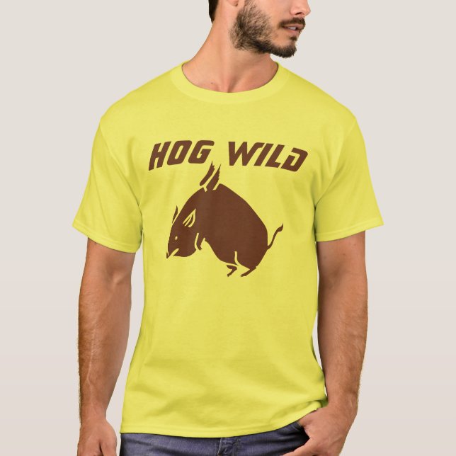 HOG WILD Men's Fashion T-shirt (Front)