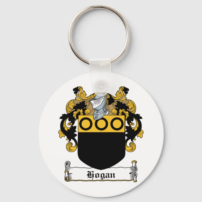 Hogan Family Crest Key Ring (Front)