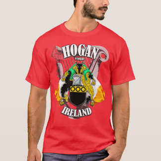Hogan Family Name English and Irish T-Shirt