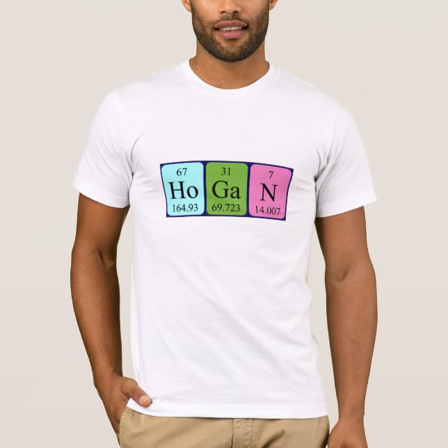 Hogan periodic table name shirt (Front)