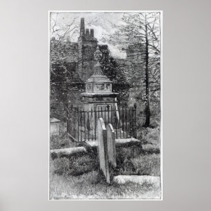 Hogarth's tomb in Chiswick Churchyard Poster