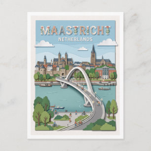 Hoge Brug Maastricht Netherlands Postcard