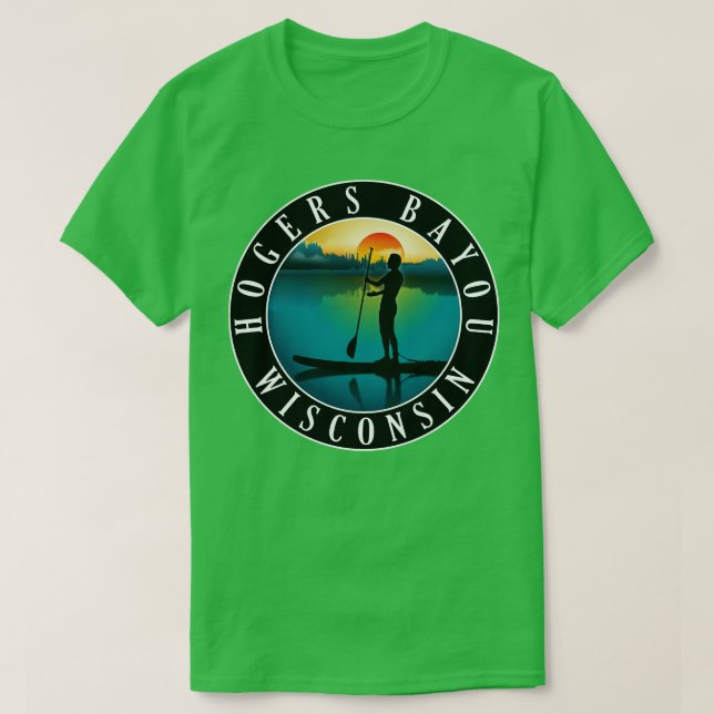 Hogers Wisconsin Paddleboarding T-Shirt (Design Front)