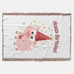 Hoggy Birthday! Throw Blanket