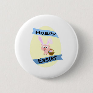 Hoggy Easter! 6 Cm Round Badge