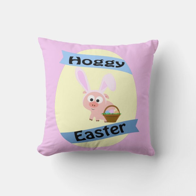 Hoggy Easter! Cushion (Front)