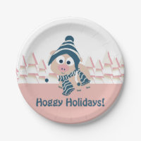 Hoggy Holidays! Cute Winter Pig