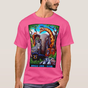 Hogle Zoo Utah Vintage Advertising Print T-Shirt