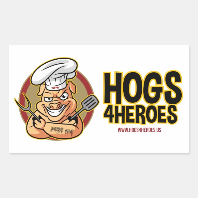 Hogs 4 Heroes Sticker (Front)
