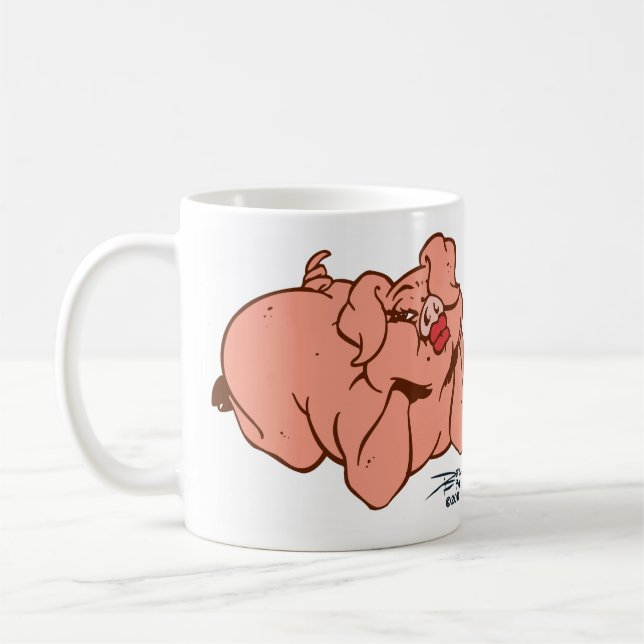Hogs and Kisses Coffee Mug (Left)