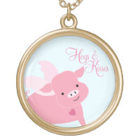 "Hogs and Kisses" Cute Flying Pig