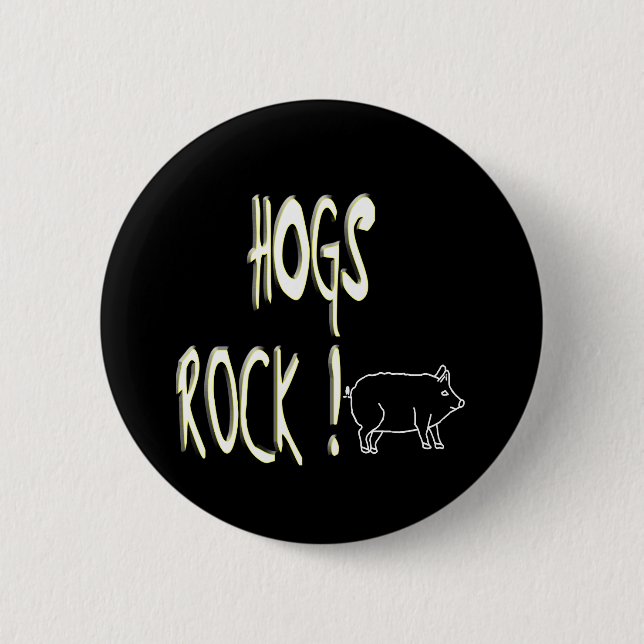 Hogs Rock! Button (Front)