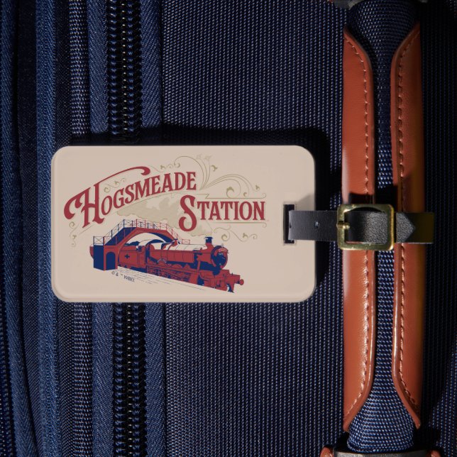 HOGSMEADE Station Vintage Graphic Luggage Tag (Front Insitu 4)