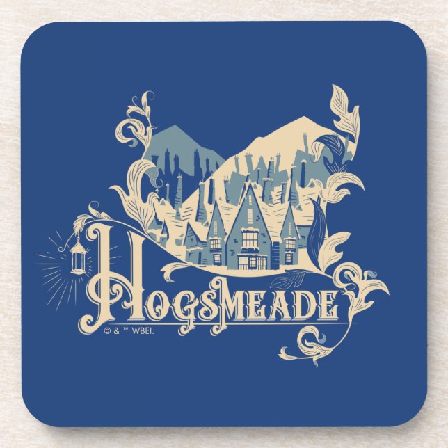 HOGSMEADE™ Vintage Village Graphic Coaster (Front)