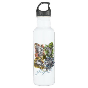 HOGWARTS™ Badge Floral Graphic 710 Ml Water Bottle