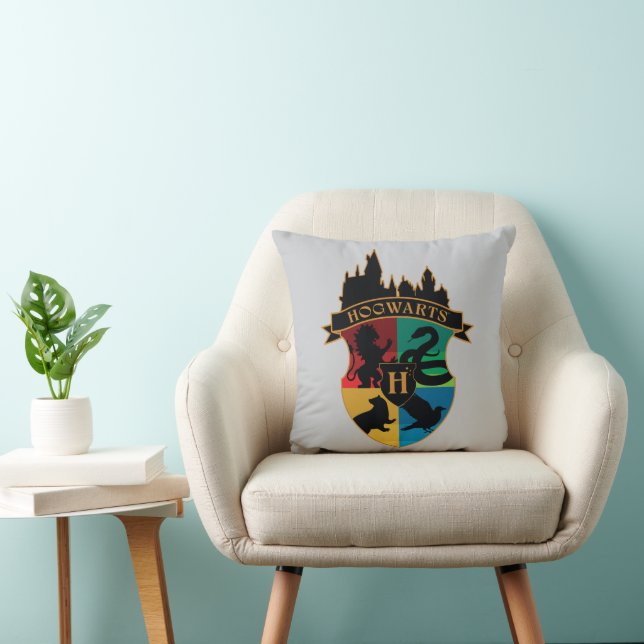 HOGWARTS™ Castle Crest House Pride Badge Cushion (Chair)