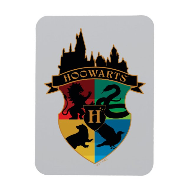 HOGWARTS™ Castle Crest House Pride Badge Magnet (Vertical)