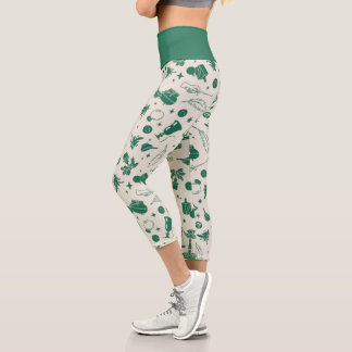 HOGWARTS™ Class Club Pattern Capri Leggings
