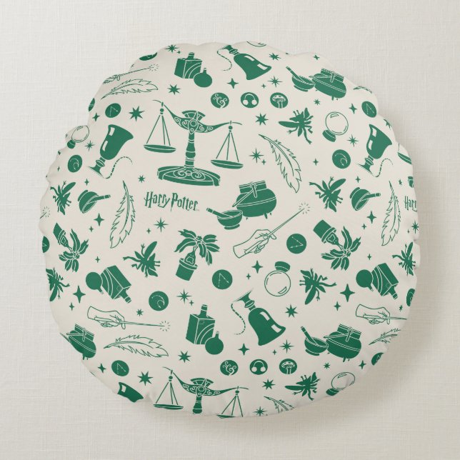 HOGWARTS™ Class Club Pattern Round Cushion (Front)