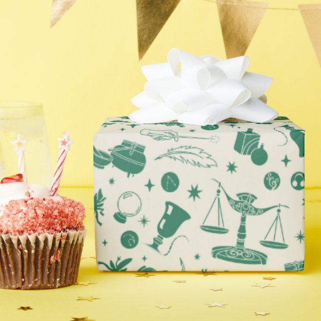 HOGWARTS™ Class Club Pattern Wrapping Paper (Birthday Party)