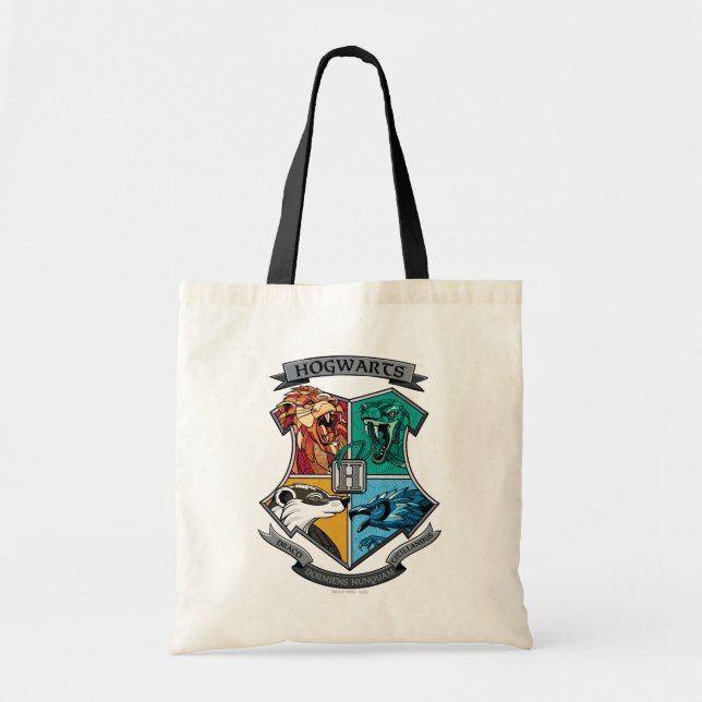 HOGWARTS™ Crosshatched Emblem Tote Bag (Front)