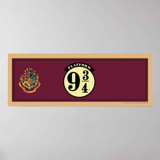 HOGWARTS™ EXPRESS Platform 9 3/4 Banner Poster (Front)
