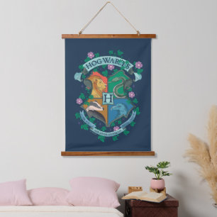 HOGWARTS™ Floral Crest Hanging Tapestry