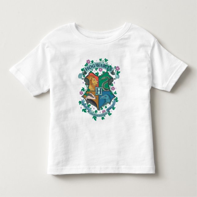 HOGWARTS™ Floral Crest Toddler T-Shirt (Front)