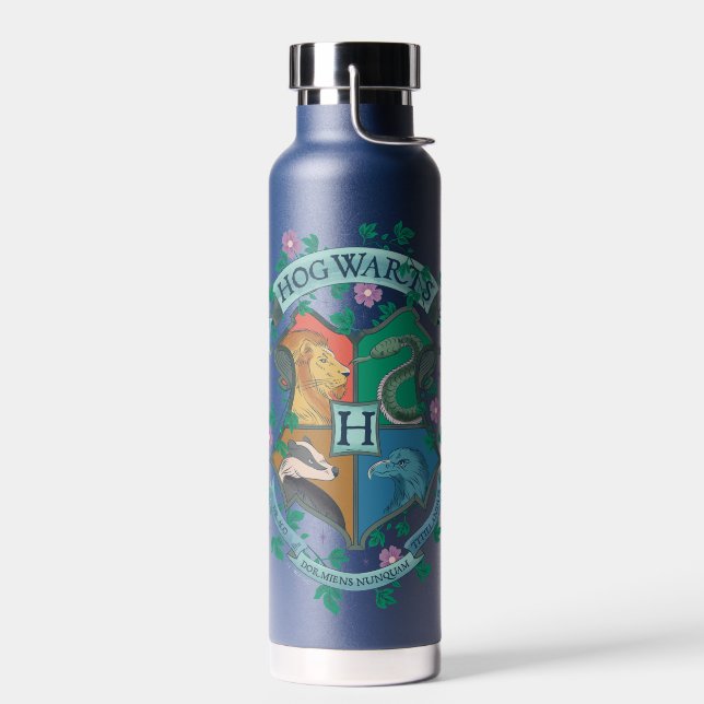 HOGWARTS™ Floral Crest Water Bottle (Left)