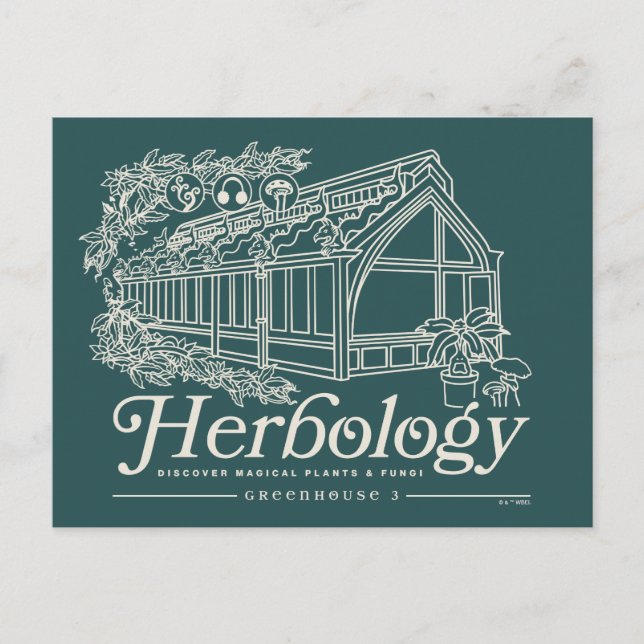 HOGWARTS™ Herbology Greenhouse Postcard (Front)