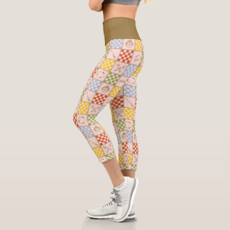 HOGWARTS™ QUIDDITCH™ Team Chequered Pattern Capri Leggings