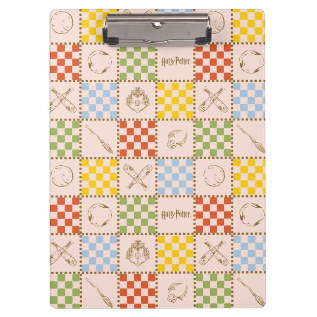 HOGWARTS™ QUIDDITCH™ Team Chequered Pattern Clipboard (Front)