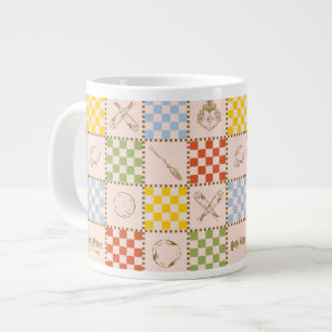 HOGWARTS™ QUIDDITCH™ Team Chequered Pattern Large Coffee Mug