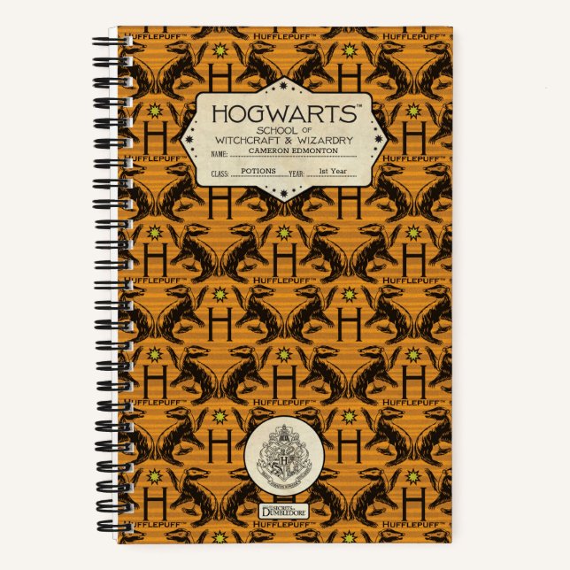HOGWARTS™ School HUFFLEPUFF™ Class Notebook (Front)