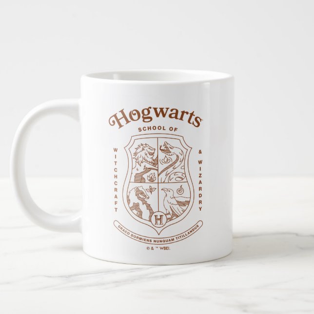 HOGWARTS™ School of Witchcraft and Wizardry Crest Large Coffee Mug (Left)