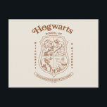 HOGWARTS™ School of Witchcraft and Wizardry Crest Postcard<br><div class="desc">Honor the legacy of the wizarding world with this timeless Hogwarts™ School of Witchcraft & Wizardry crest design. Featuring the iconic four-house shield — lion, serpent, badger, and eagle — this elegant artwork represents the unity and tradition of Gryffindor™, Slytherin™, Hufflepuff™, and Ravenclaw™. Rendered in a refined, vintage-inspired line style,...</div>