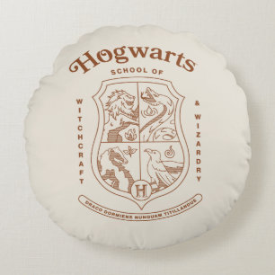 HOGWARTS™ School of Witchcraft and Wizardry Crest Round Cushion