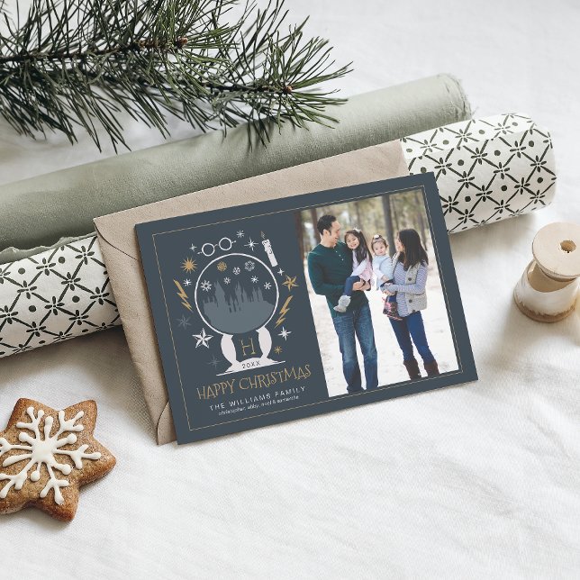 HOGWARTS™ Snow Globe | Happy Christmas Invitation (Creator Uploaded)