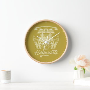 HOGWARTS™ Winged Shield Graphic Clock
