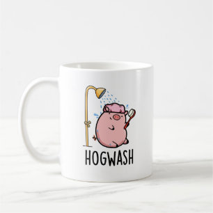 Hogwash Funny Pig Pun  Coffee Mug