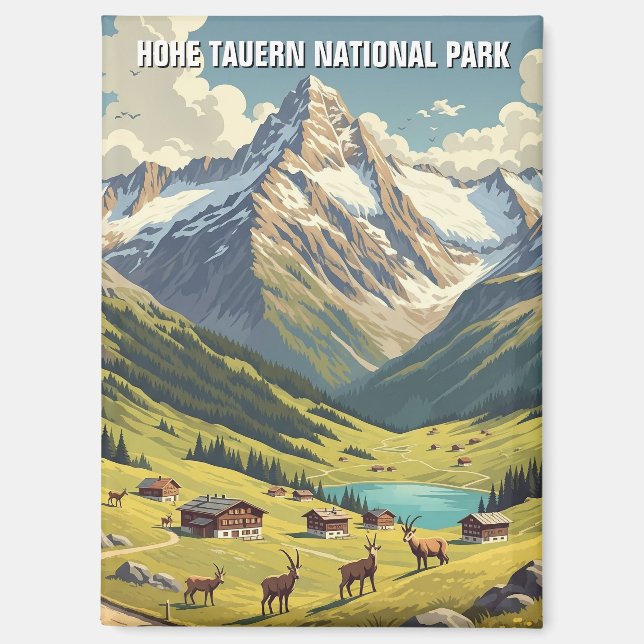 Hohe Tauern National Park Postcard Magnet (Front)