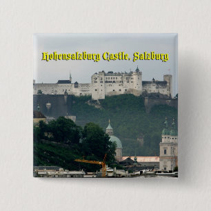 Hohensalzburg Castle, Salzburg, Austria 15 Cm Square Badge