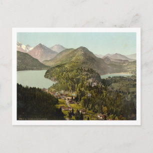 Hohenschwangau Castle and Alps, Bavaria, Germany Postcard