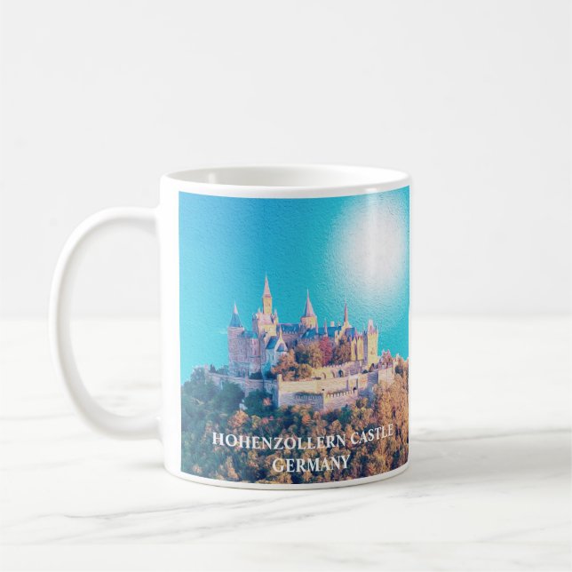 Hohenzollern Castle Germany Painting Coffee Mug (Left)