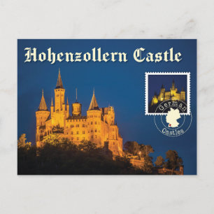 Hohenzollern castle  postcard