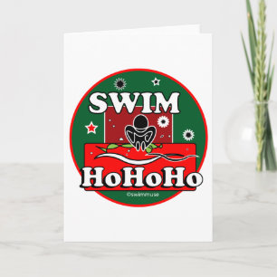 HoHoHo Christmas Swim Holiday Card