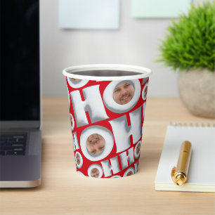 HoHoHo! Coffee from ME! Your Face Paper cup