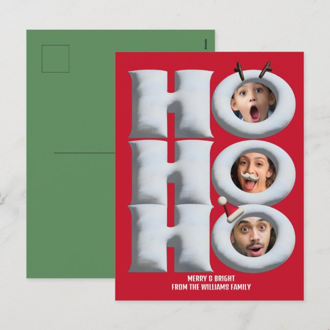 HOHOHO! Create your own holiday card! Postcard (Front/Back)